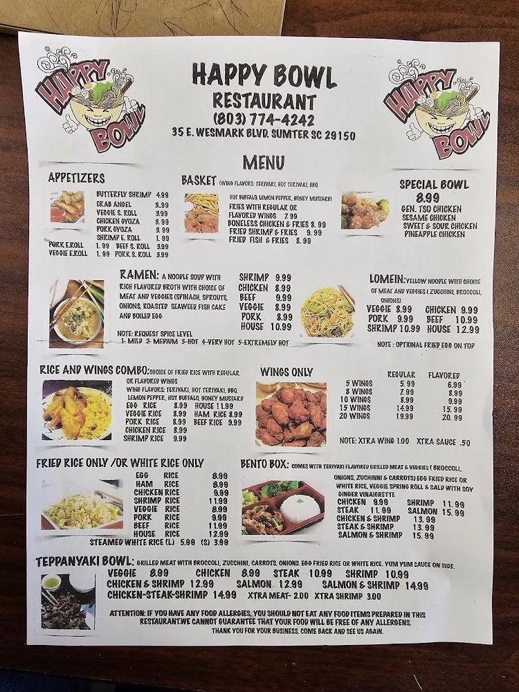 Happy Bowl Menu image 2